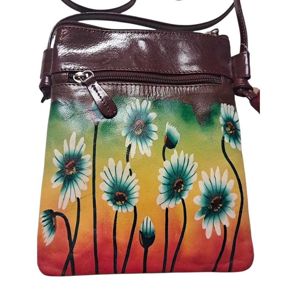 Handpainted Genuine Leather Small Shoulder Bag Unbranded